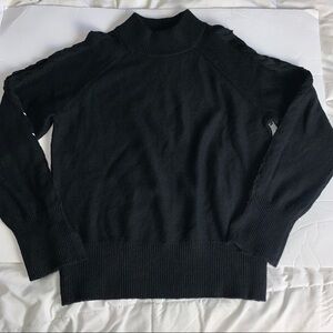 1. State Open Shoulder Sweater with Lace Up Sleeves